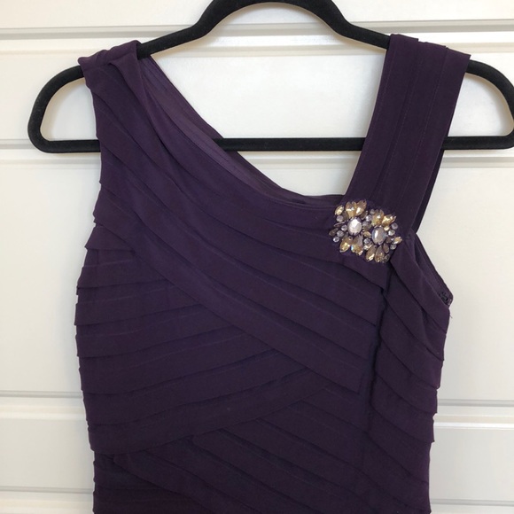 Egg Plant Purple Party Dress. - Picture 2 of 6